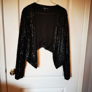 Black sequence blazer